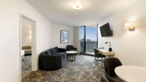 Hotel Grand Chancellor Brisbane Superior King Suite High Floor Balcony Room (Wide)